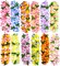 12PCS Hawaiian Leis Luau Party Decorations Tropical Party Favors Lei Hawaiian Flower Lei Perfect for Hawaiian Luaus Party Birthday Party Favors.